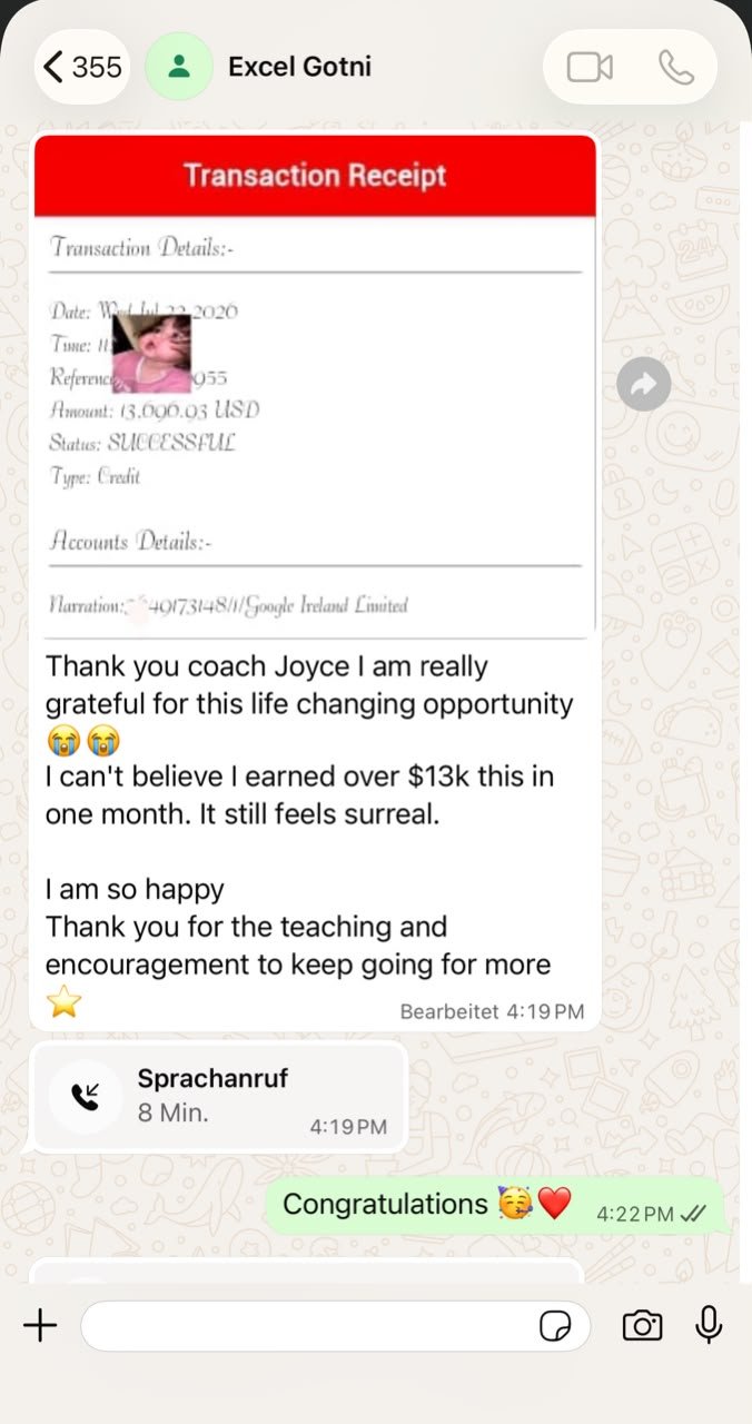 Student result — over $13,000 in June